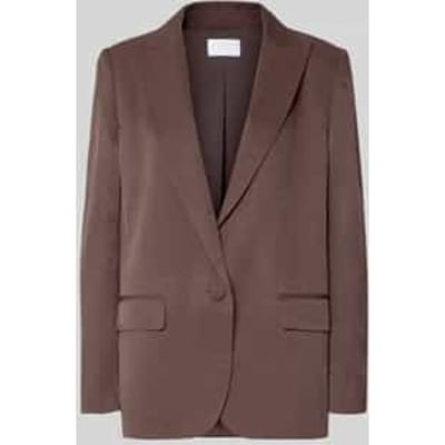 Relaxed fit blazer met reverskraag