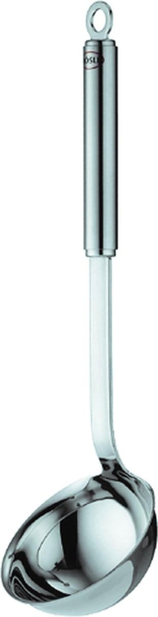 Rösle opscheplepel met haak - RVS - 9 cm - Zilver