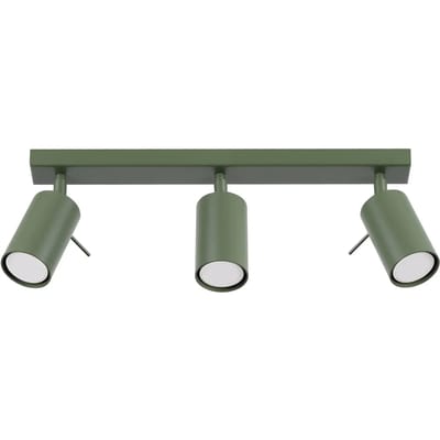 Sollux Lighting Plafondlamp Ring - GU10 - olijfgroen - staal - 17x45x6cm