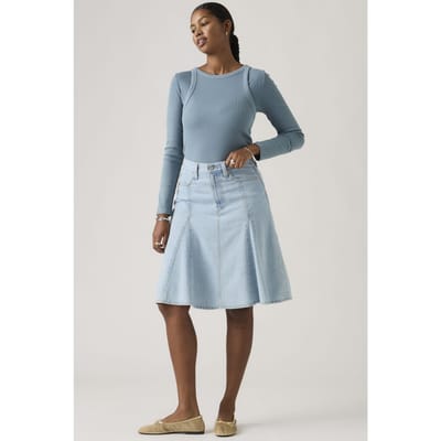 Levi's Godet Knee Length Lightweight Skirt Taglia: W24 | Minigonne Outlet | Donna
