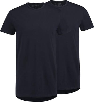 RJ Everyday Rotterdam 2-Pack Heren Ronde Hals T-Shirt Navy S