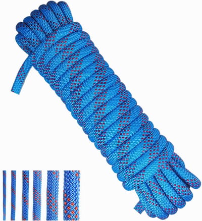 Gevlochten Touw - Sterk Koord - Outdoor Activiteiten - UV Bestendig - 10 mm Diameter - Blauw