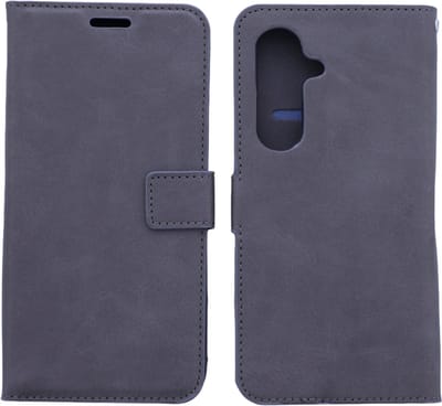 Portemonnee Book Case Hoesje Geschikt voor: Samsung Galaxy S25 Ultra - Grijs