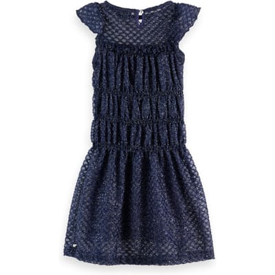 Scotch & Soda Girl Fancy Lurex Party Dress Peacoat Taglia: 4 | Vestiti Outlet | kids