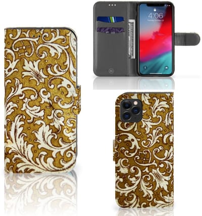 Wallet Case Apple iPhone 11 Pro Barok Goud