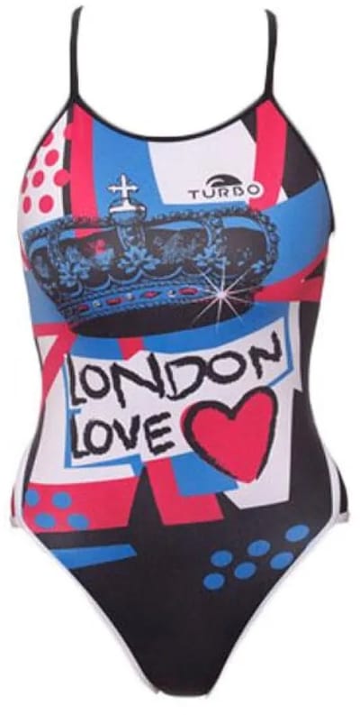 Turbo London Love Zwemkleding Veelkleurig 3XL Vrouw