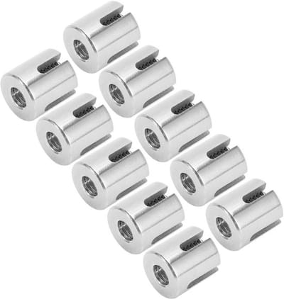 Allecto - M8 Rvs Cross Cable Clamps - Draadbevestiging zonder boren
