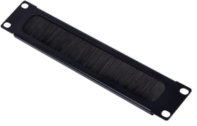 10 inch Kabeldoorvoer Paneel voor Serverrek - Brush Cable Manager