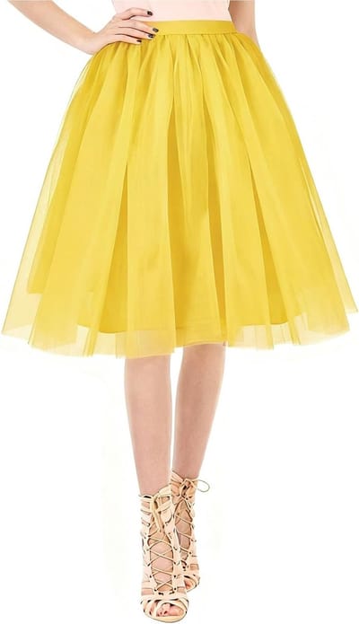 Elegante Tutu Rok van Tulle voor Dames - Perfect voor Ballet, Feestjes en Dansoptredens met Strik en Elastische Taille