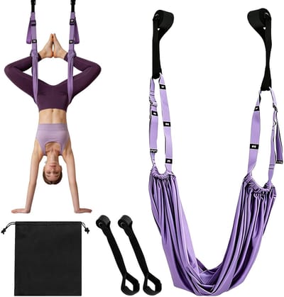 Yoga-riem, rekband, verstelbare aerial yogahanddoek, deurkozijn