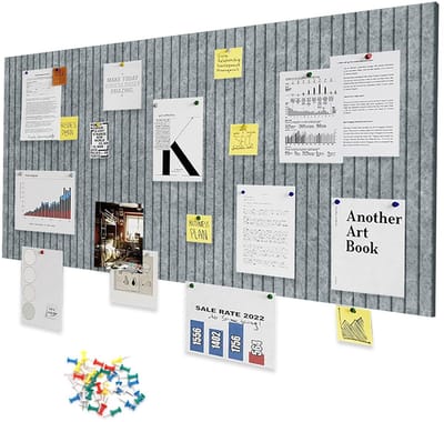 Dailygoods- Prikbord 60 x 40 cm - Vilten Prikbord - Zelfklevend - Wanddecoratie - Milieuvriendelijk - Vochtbestendig - Eenvoudige installatie - Bulletinboard