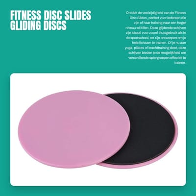 Dailygoods- Schuifschijven 2 Stuks - Glijdende Schijven - Oefenschuifregelaars - Antislip - Lichtgewicht - Voor Thuis/Sportschool/Yoga - Gliding Discs