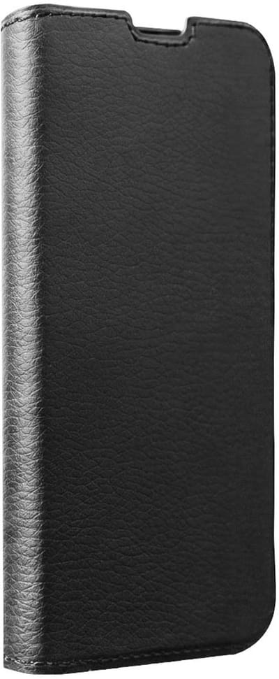 Bigben Connected, Hoesje geschikt voor Samsung Galaxy S25 Edge - Saffiano Effect Wallet Folio met Standaard, Zwart