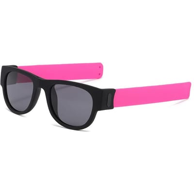 Zomer UV400 Zonnebril Mode Sport Pols Vouwring Bril Buiten Reizen Strand Zon Beschermende Bril UV Bescherming As shown in Figure pink
