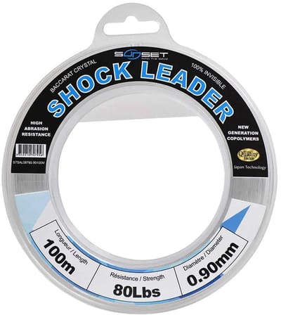 Sunset Rs Competition Shock Leader Baccarat Crystal 100 M Monofilament Transparant 0.900 mm