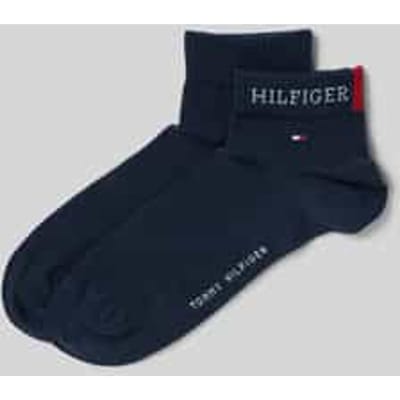 Tommy Hilfiger Quartersokken Heren Hilfiger Tab 2-Pack Dark Navy