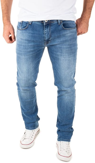 WOTEGA Heren Jeans Justin – Slim Fit – Katoen Stretch – Lichtblauw – 5-pocket