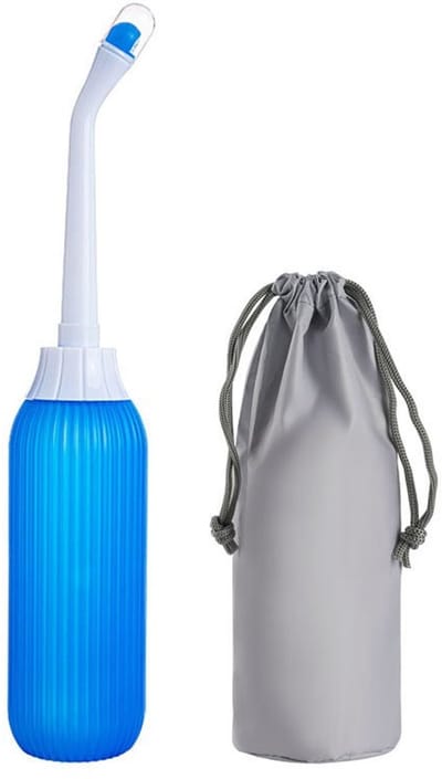 Peri Fles - Draagbare Bidet - Draagbare spoelbidet - Perineum - Zwanger - Postpartum Spoelfles - 500ML - Blauw