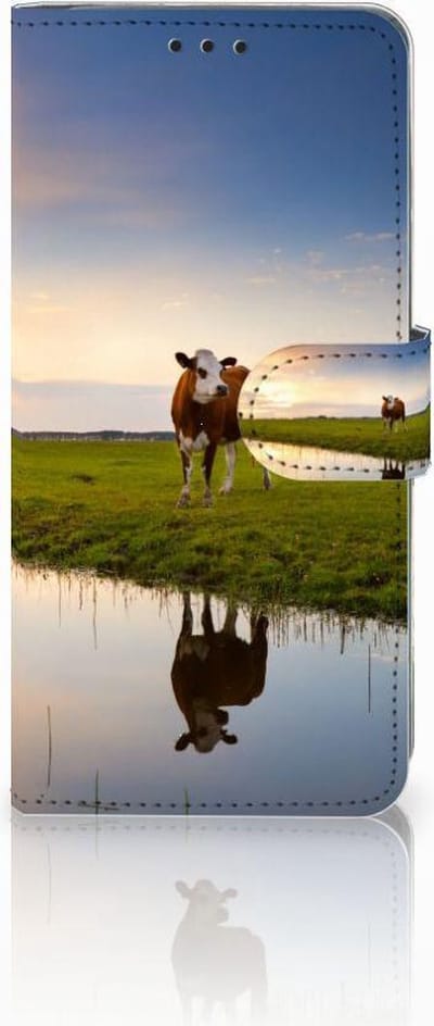 Huawei P30 Pro Telefoonhoesje met Pasjes Koe