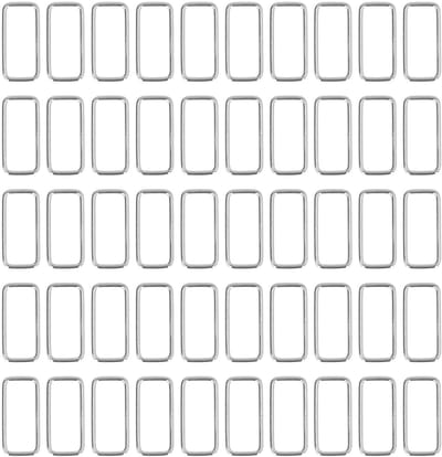 50 Stuks Metalen Ringen voor Handgemaakte Tassen, Rugzakken en Ceintuurs - Ideaal voor Accessoires en DIY Projecten (3x38x15mm)