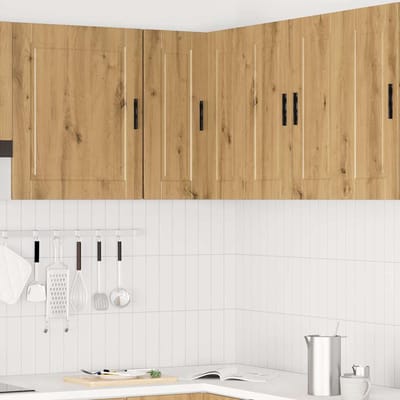 vidaXL - Keuken - hoekkast - "Porto" - bewerkt - hout - artisanaal - eikenkleur