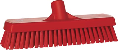 Vikan Schrobber 70604 - 30cm - Hard - Rood - Geschikt voor alle harde vloeren