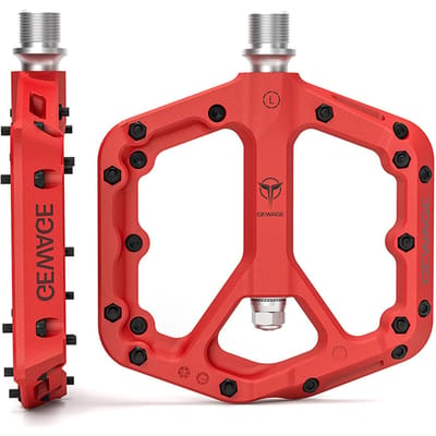 Fietspedalen MTB-fietspedalen Fietspedalen Antislip racefietspedaalvervanging rood