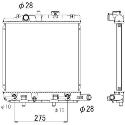 Radiator, motorkoeling NRF 53323