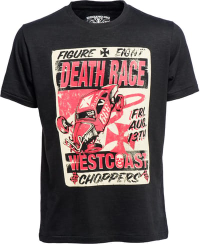 WCC West Coast Choppers T-shirt Death Races Zwart
