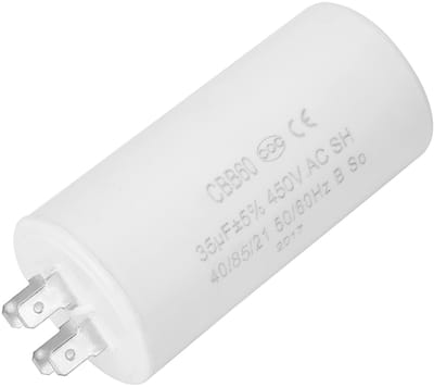 Dailygoods - Kondensator 35µf - Motor Lopende Startcondensator - Eco-vriendelijke 4-pins - 450V 35Uf - Hoog isolatieweerstand - Geschikt voor diverse...