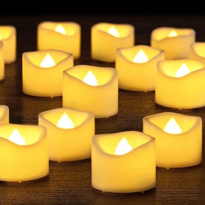 48 Stuks Vlamloze LED Theelichtjes - Flikkerende Votive Kaarsen voor Decoratie en Feestdagen
