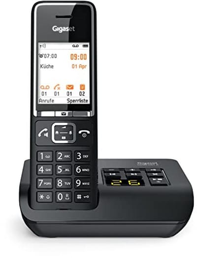 Draadloze Telefoon met Antwoordapparaat en Headset Aansluiting - Zwart