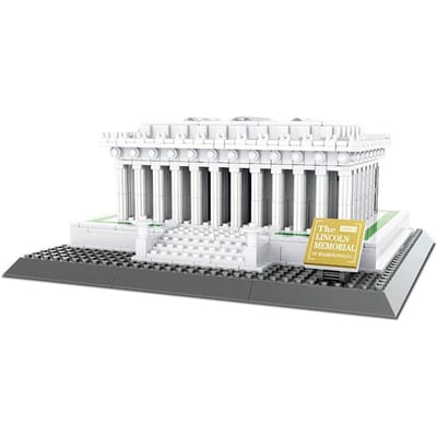 Lincoln Memorial Bouwstenen 979 STUKS Kinderen Assemblage Model Speelgoed Educatief Verjaardagscadeaus Voor Jongens En Meisjes white