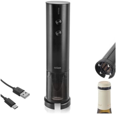 Orion - Elektrische Wijnopener - 19,5 cm - USB-C Opladen - Foliesnijder