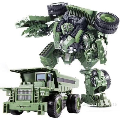 AOYI 8 IN 1 Oversized Devastator Transformatie Hoge Kwaliteit Speelgoed Jongen Anime Haak Actiefiguren Robot Auto Bouwvoertuig Model Kinderen 48cm