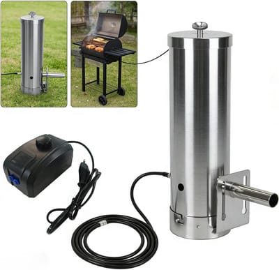 Koude Rookgenerator van RVS voor Rookovens en Barbecues met Pomp - Perfect voor Roken en Smaakversterking