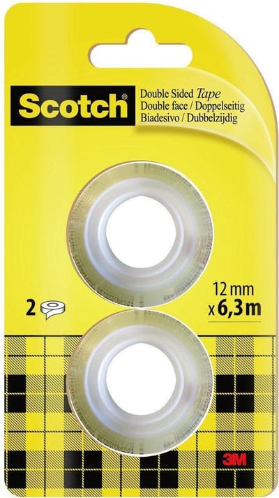 Scotch FT-5100-4927-1 136R2 Dubbelzijdige tape Scotch 665 Transparant (l x b) 6.3 m x 12 mm 2 stuk(s)