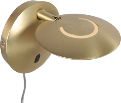 Steinhauer Exclusive - wandlamp - Zenith2 - messing - kunststof metaal - Ø 15cm - LED - 4396ME