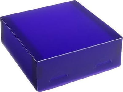 Cadeauverpakking transparant plastic doosjes 15x15x5cm PAARS (10 stuks)