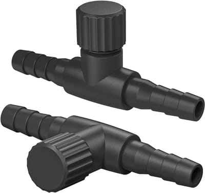 Aquarium Luchtregelkleppen voor 4-6mm ID Luchtslangen - Verstelbare Plastic Luchtstroomregelaars voor Visvijvers en Aquaria