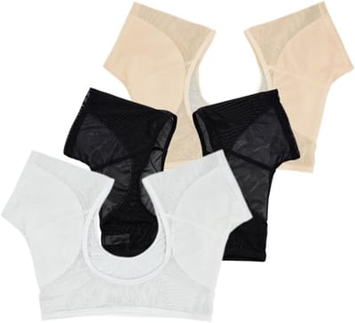 3 Stuks Wasbare Onderarm Pads voor Dames - Zweetabsorberende Kledingbescherming, Geurabsorberend en Anti-Zweet Oplossing voor Meisjes