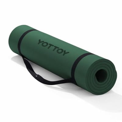 Extra Dikke Yogamat voor Yoga, Pilates en Fitness - Antislip TPE Oefenmat met Draagriem