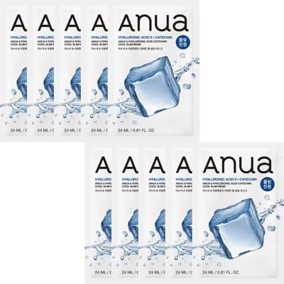 [Anua] 8 Hyaluronzuur Catechine Cool Slim Mask 24ml 1EA white