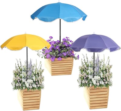 Verstelbare Tuinparasol Set van 3 Stuks, Grote Waterdichte Bescherming voor Planten, Bloemen en Groenten Buiten