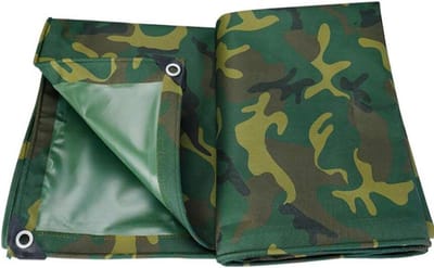 Waterdicht Dekzeil - Heavy Duty Bodem - Buitengebruik Bescherming - Versterkt Basismateriaal - 450 g/m² - Camouflage