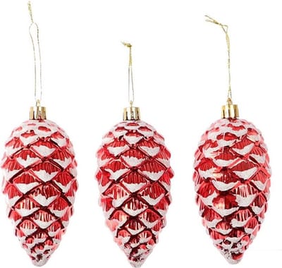 Hangdeco dennenappel set a 3st rood