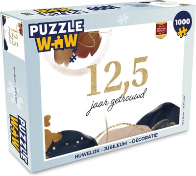 Puzzel Jubileum - Quotes - 12,5 jaar getrouwd - Spreuken - Legpuzzel - Puzzel 1000 stukjes volwassenen