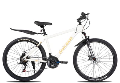 Bamcbase Sedona voorvering mountainbike - 26" - aluminium frame - 21 versnellingen - Wit
