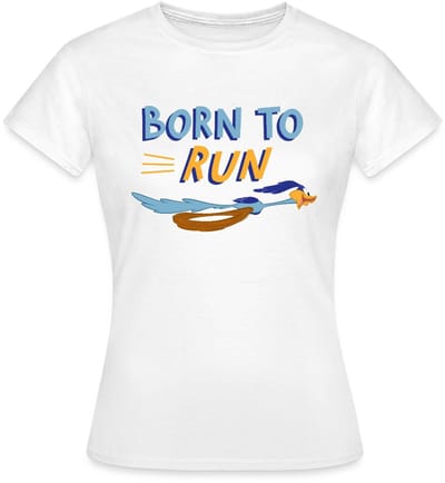 Looney Tunes Road Runner Born To Run T-Shirt Dames