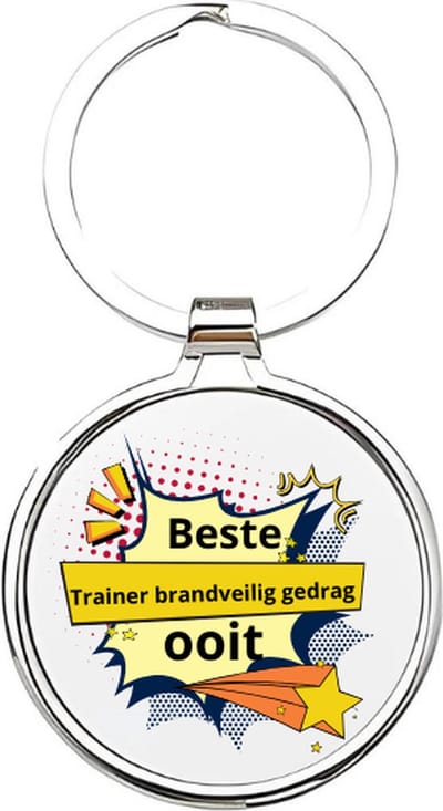 Akyol - de beste trainer brandveiligheid gedrag ooit Sleutelhanger - Brandweer - de beste trainer brandveiligheid gedrag - trainer brandveiligheid gedrag - brandweerman - fire fighter - kazerne - brand - hulpdienst - brandwacht - 4 x 7,5 CM